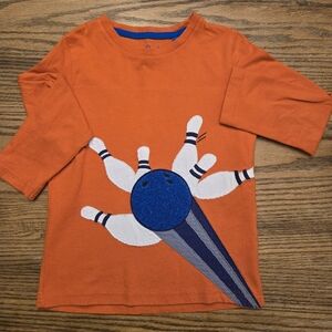 Mini Boden bowling pin / bowling ball shirt.  Size 5-6.  Boys or girls shirt.